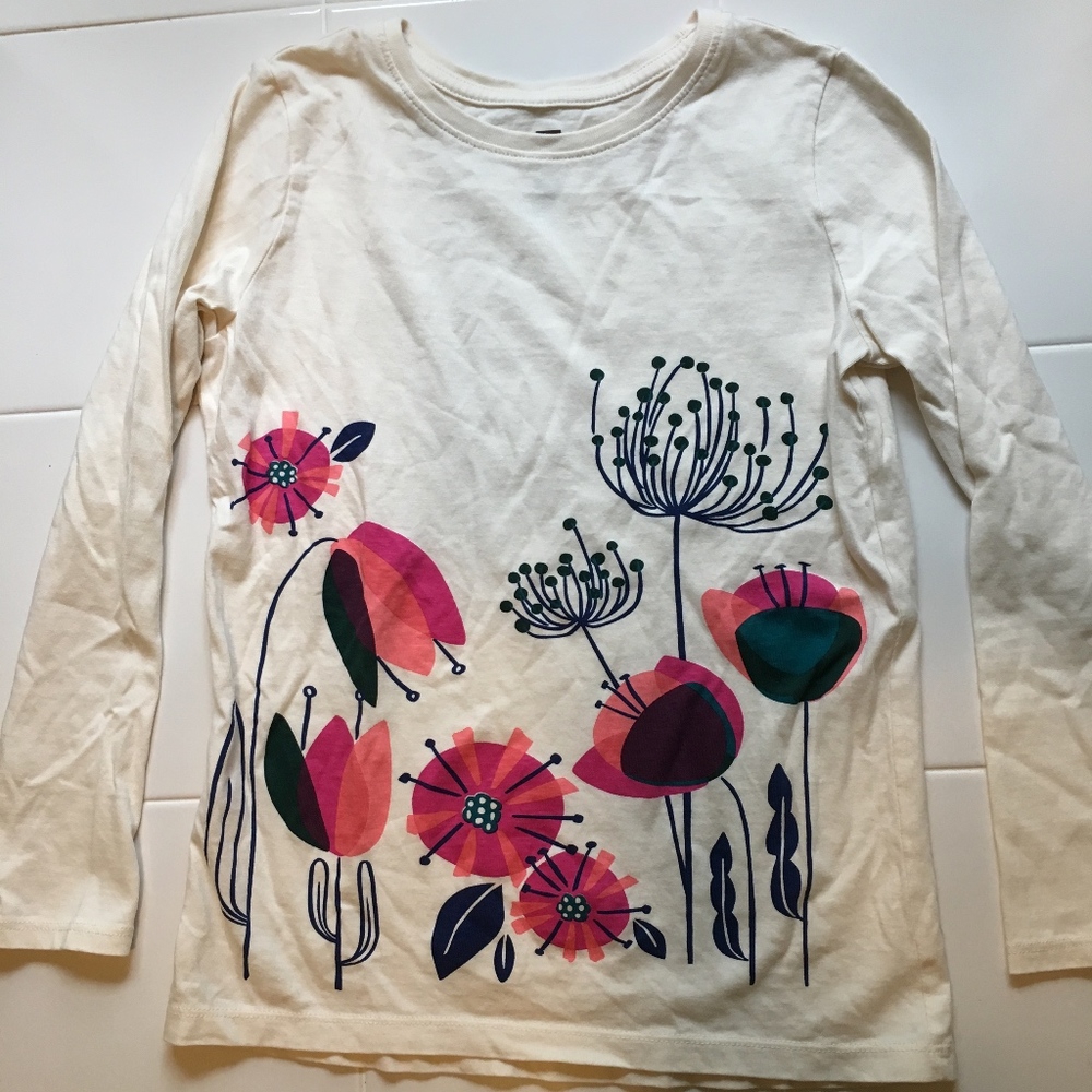 Tea Collection Girls Graphic Long Sleeve shirt-10